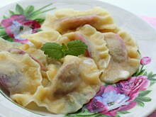 Fot. Barb82, Słodkie pierogi ze śliwkami