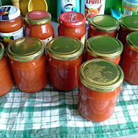 pomidory na zimę (przecier)