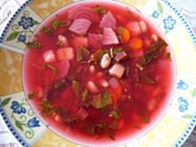 Fot. Anna Z, Zupa botwinkowa z fasolą