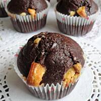 Mufinki mocno czekoladowe