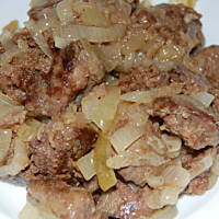 Wątróbka z cebulą