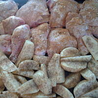 Udka pieczone z ziemniakami