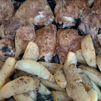 Udka pieczone z ziemniakami