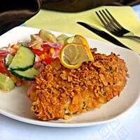 Chrupiące piersi serowo - musztardowe