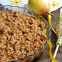 Crumble gruszkowe
