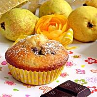 Muffiny z gruszkami i czekoladą