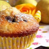 Muffiny z gruszkami i czekoladą