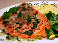 Fot. katy12, Łosoś w sosie miętowo - szalotkowym