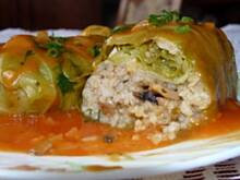 Fot. Anna Z, Gołąbki z ryżem i pieczarkami