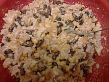 Fot. Dżanina Fonda, Sałatka z ryżu i wędzonego kurczaka na owocowo