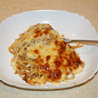 Zapiekanka spaghetti