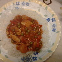 Kurczak z bambusem na dwa sposoby.