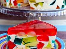 Fot. olusia23, Sernik na zimno z galaretkami