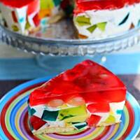 Sernik na zimno z galaretkami