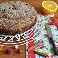 Letnio-jesienne ciasto pełnoziarniste