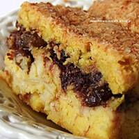 ciasto z jabłkami i czekoladą...