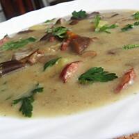 Zupa ze świeżych grzybów.