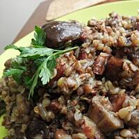 Gryczana z grzybami.