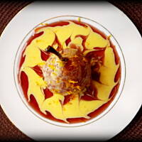 Aromatyczna gruszka w winie z sosem pomarańczowym