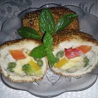 Roladki z warzywami w sezamie