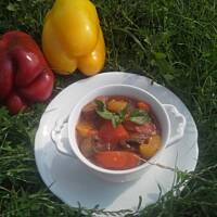 Leczo z cukinią i pieczarkami