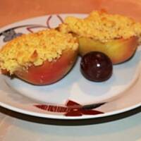 Jabłka z marmoladą pod kruszonką