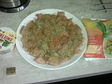 Fot. Piotr19, kurczak w ziołach z groszkiem i marchewka