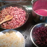 fasolka z kiełbasą