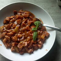 fasolka z kiełbasą