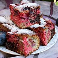 Tulipan czyli kolorowe ciasto z owocami