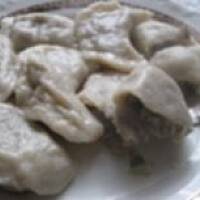 Pierogi z kaszą gryczaną i pieczarkami