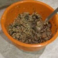 Pierogi z kaszą gryczaną i pieczarkami