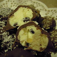 trufelki cytrynowe z czekoladą