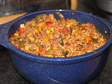 Fot. mariolek8, zapiekanka z ryżem i mięsem mielony