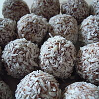 czekoladowo-kokosowe  trufelki