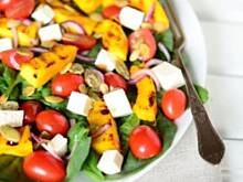 Fot. olusia23, Sałatka z grillowaną dynią, szpinakiem i fetą