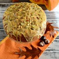 Ciasto dyniowe z pomarańczowym lukrem