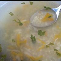 Zupa pietruszkowa z kaszą jaglaną