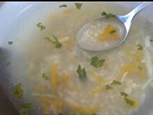 Fot. burzowa, Zupa pietruszkowa z kaszą jaglaną