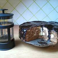 Ciasto piernikowo-sernikowe