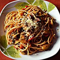 Spaghetti z warzywami