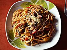 Fot. Duusiak, Spaghetti z warzywami