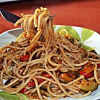 Spaghetti z warzywami