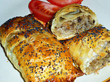 Fot. Mama - Różyczki, Paszteciki z ciasta francuskiego na Wigilię