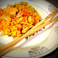 Kurczak z Szafranowym Ryzem