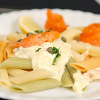 Sos łososiowy z serkiem śniadaniowym