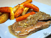 Fot. katy12, Bitki wieprzowe w cydrze z pieczoną dynią i ziemniakami