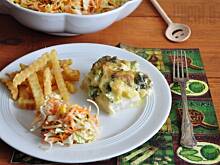 Fot. MIENTA, Mintaj pod brokułowo-serowym beszamelem