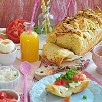 Odrywany chlebek na śniadanie