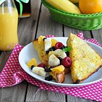 Pieczone tosty z owocami